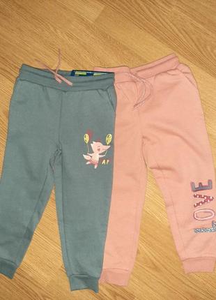 Спортивные штаны утепленные 98-104, 110-116 lupilu, для девочки