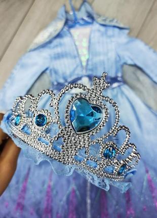 Карнавальное новогоднее платье принцессы эльзы фроузен frozen ельза ледяное сердце холодное сердечко эльза
