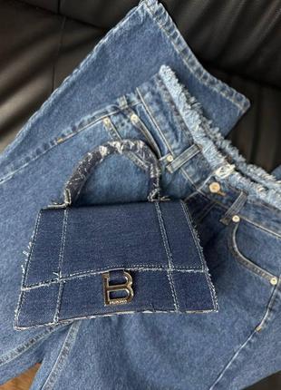 Сумка клатч кроссбоди джинс