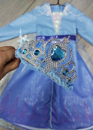 Карнавальное новогоднее платье принцессы эльзы фроузен frozen ельза ледяное сердце холодное сердечко эльза