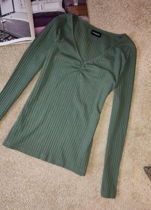 Лонгслів хакі зелений гольф 4