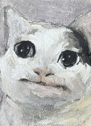 Котик что-то не поняли. картина для декора, подарок или просто мем :]
