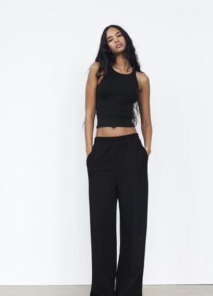 Спортивные штаны zara, wide leg