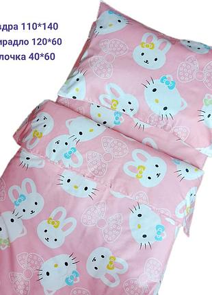 Сатиновая постель для новорожденных 120*60