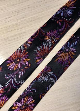Шикарный шёлковый галстук rochas paris silk tie