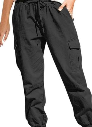 Нові стильні котонові штани карго, з куліскою знизу, 46-50разом,m-xl,fb sister.