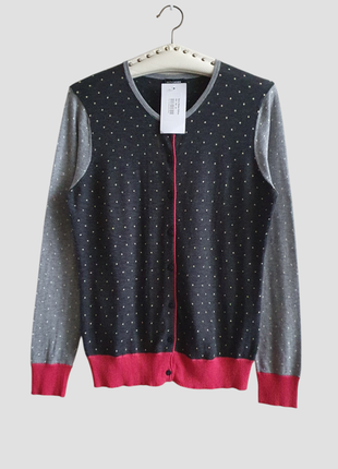 Бавовняна кофта джемпер кардиган у горох gerry weber р.m