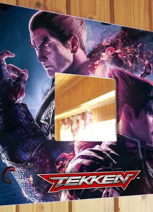Декоративное зеркало "игра tekken" подарок для фанатов видеоигр, украшение интерьера детской комнаты