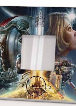 Декоративное зеркало "игра starfield" подарок для фанатов видеоигр, украшение интерьера детской комн2 фото