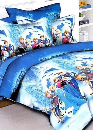 Комплект постельного белья для девочек  эльза холодное сердце, фрозен (нове)