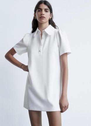Сукня футляр біла zara