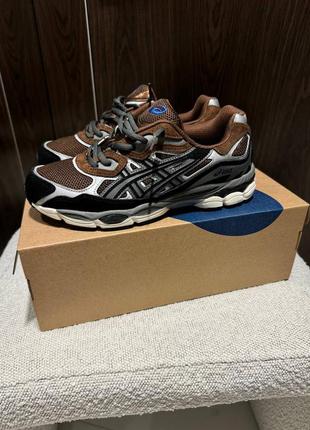 Мужские кроссовки asics gel-nyc "reddish brown"
