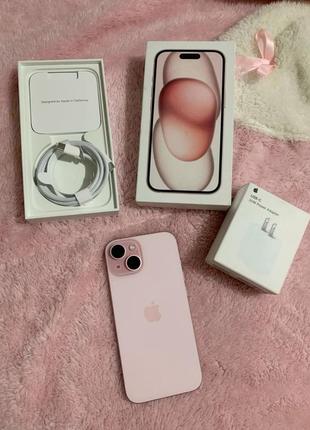 Продаю iphone15 рожевого кольору в ідеальному стані!
