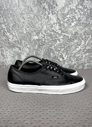 Vans кеды кроссовки 44 размер кожаные черные оригинал