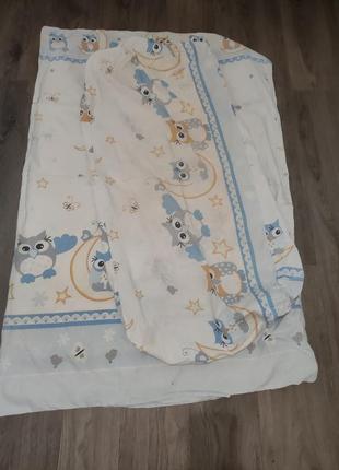 Комплект постельного белья на детскую кроватку