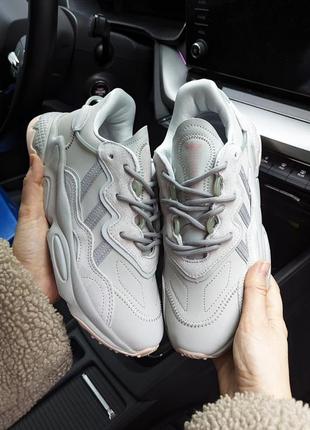Жіночі кросівки adidas rate сірі з рожевим🔥