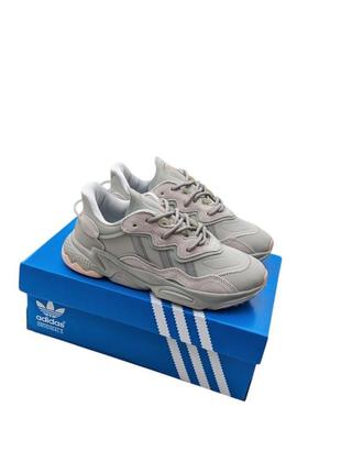 Жіночі кросівки adidas rate сірі з рожевим