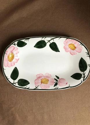 Тарілка овальна, порцелянова від villeroy&boch серія wild-rose. німеччина