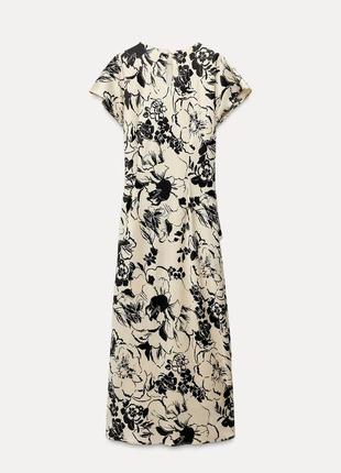 Платье женское приталенное атласное zara new3 фото