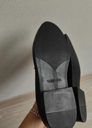 Шкіряні лаковані туфлі оксфорди дербі calvin klein5 фото