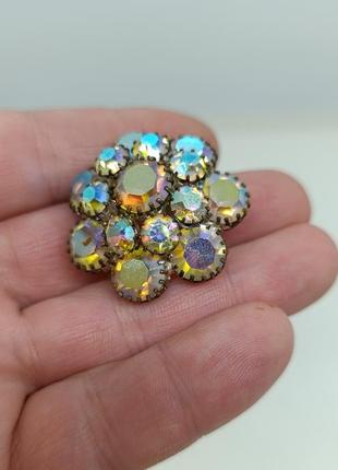 Радянська вінтажна брошка брош брошь чехословацька ссср вінтаж ретро біжутерія