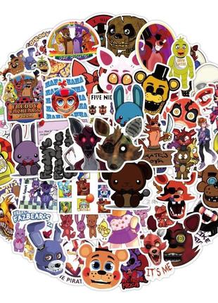 Стикеры фредди five nights at freddy's 5 ночей из фредди фнаф стикеры стекерпак наклейки набор налипо