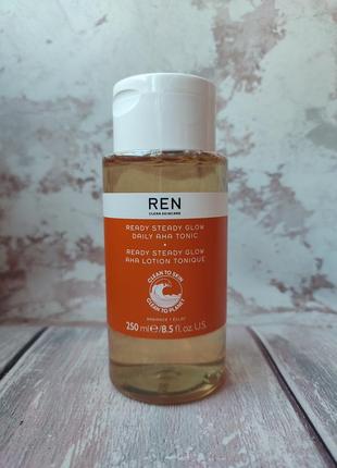 Тонік для обличчя ren ready steady glow daily aha tonic