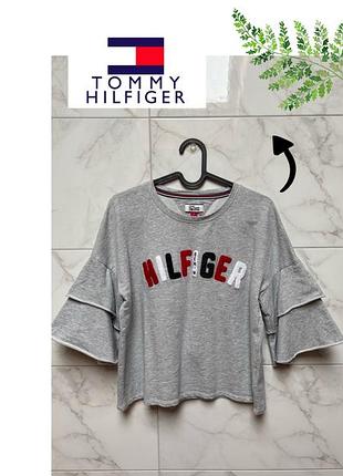 Очень красивый серый свитшот tommy hilfiger