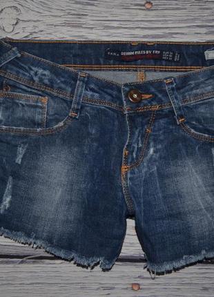 Трендовые женские джинсовые шорты шортики зара zara тертые с рваностями4 фото