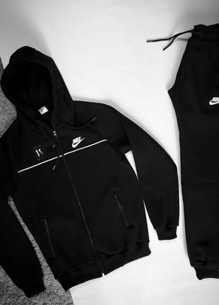 Мужской стильный спортивный костюм в стиле nike tech fleece