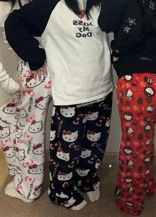 Штаны пижамные hello kitty