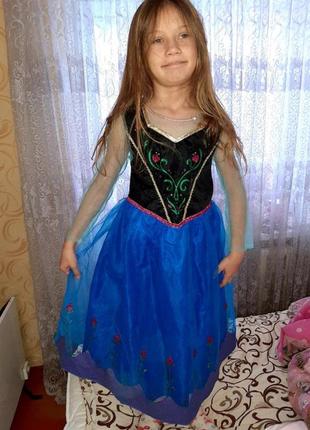Платье анна холодное сердце на 7-8 лет