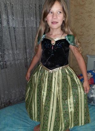 Платье анна холодное сердце на 7-8 лет