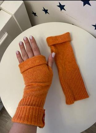 Кашемірові мінетки рукавички, без пальців, теплі м'які