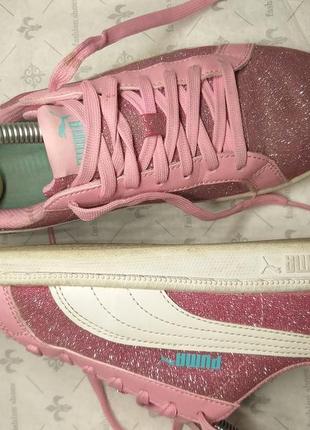 Кроссовки-кеды puma basket glitter princess4 фото