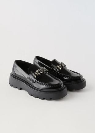 Лофери zara туфлі