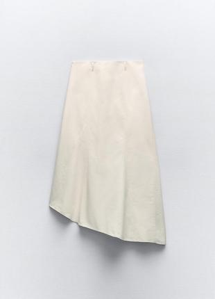Асиметрична спідниця  міді  від zara, розмір  xs, м7 фото