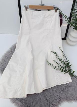 Асиметрична спідниця  міді  від zara, розмір  xs, м3 фото