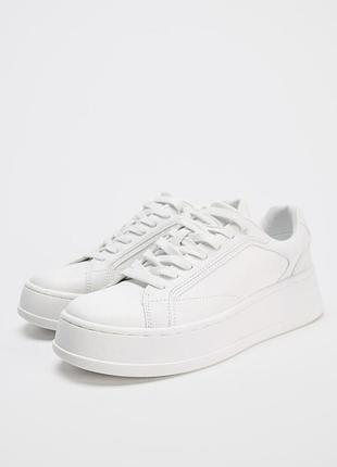 Zara белые кеды зара