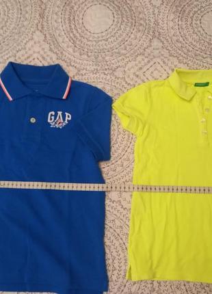 Gap, benetton футболки тенниски шорты 6-7 лет