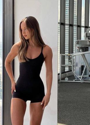 Комбинезон женский спорт на бретелях