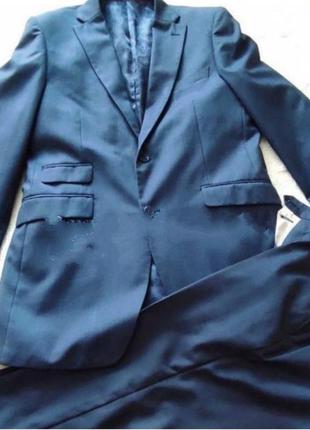 Мужской синий костюм, бренд bianсo brioni размер 50-52, на рост 188,