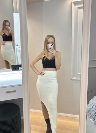 Юбка макси с разрезом prettylittlething