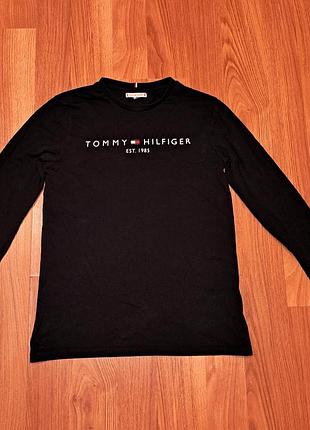Мужская кофта лонгслив tommy hilfiger с большим лого оригинал