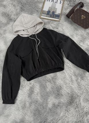 Стильный укороченный бомбер shein