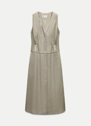 Сукня zw collection ha основі льону zara