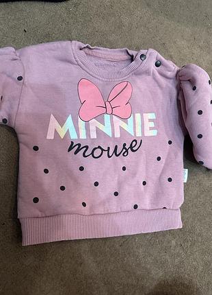 Теплый свитер на девочку микки 2