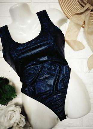 Блестящее боди бикини river island