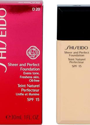 Тональная основа shiseido sheer and perfect foundation spf 15