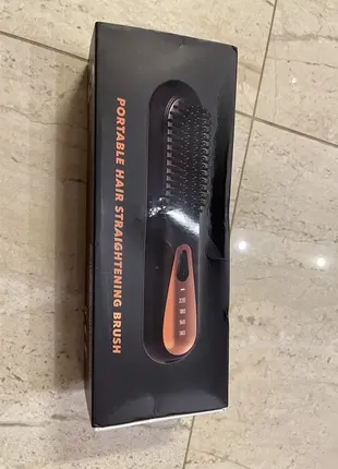 Портативная расческа выпрямитель волос на аккумуляторе стайлер